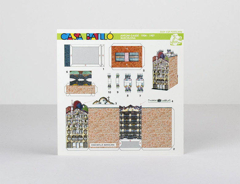 Carte Postale à Découper – Casa Batlló