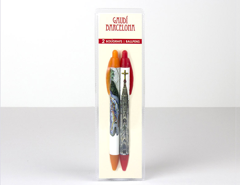 Set de 2 bolígrafos XL Dragón / Sagrada Familia