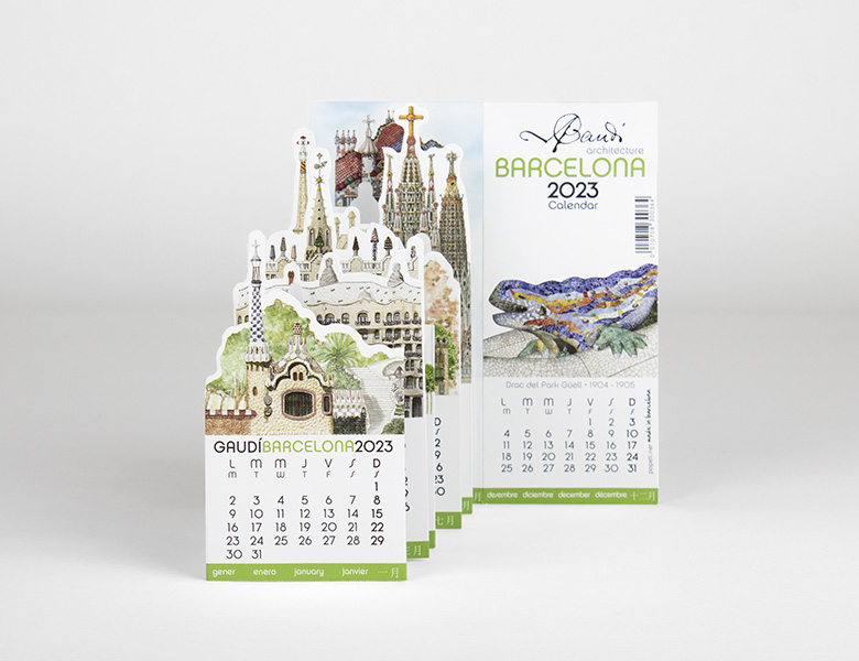 Calendari Pocket – Gaudí & Barcelona