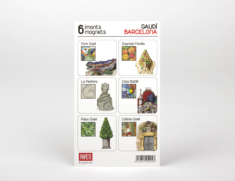 Set of 6 Magnets – Gaudí’s Mosaic